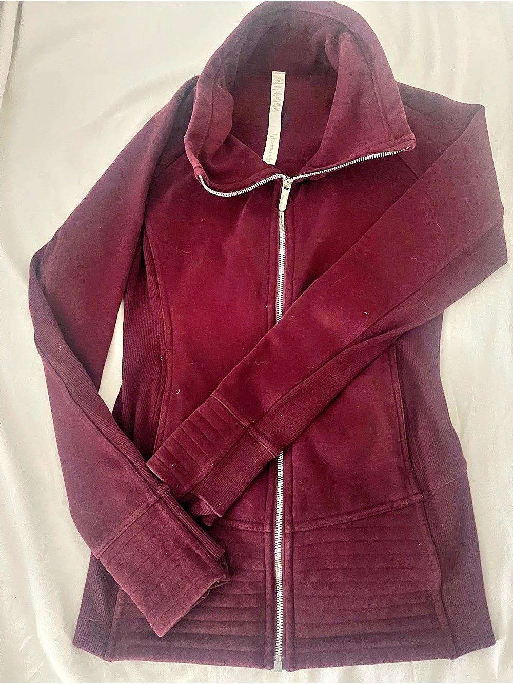lululemon Define Jacket Burgundy Zip-Up Jacket Size 4